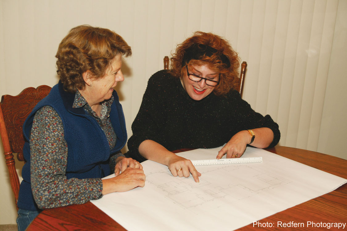 Nancy_&_I Designer Sam Jernigan Renaissance Design Consultations with client Nancy Lindberg