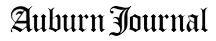 logo for the Auburn Journal newspaper, Auburn, CA