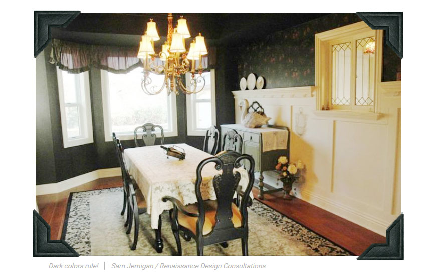 Sam Jernigan's own formal dining room in feature article on Realtor.com